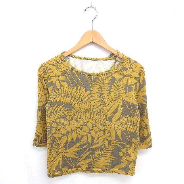 ジョルジュレッシュ GEORGES RECH カットソー Tシャツ 総柄 肩ひも 