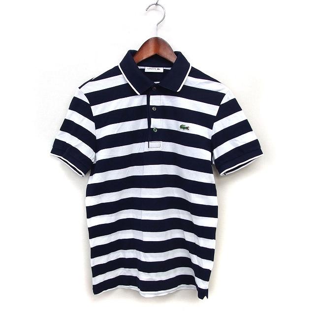 LACOSTE（ラコステ） 国内正規品 ボーダー ポロシャツ ステンカラー 