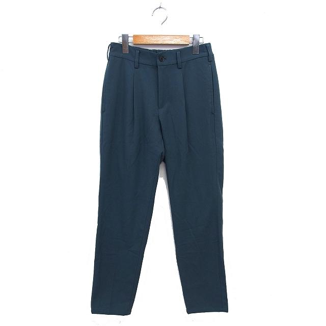 ジュンレッド JUNRed スラックス ストレート パンツ タック 無地