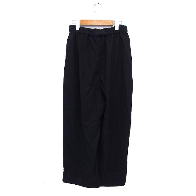 niko and...(ニコアンド)＊サイドレースイージーパンツ＊新品黒M niko and…（ニコアンド） Niko and.. イージーパンツ ワイド ベルト