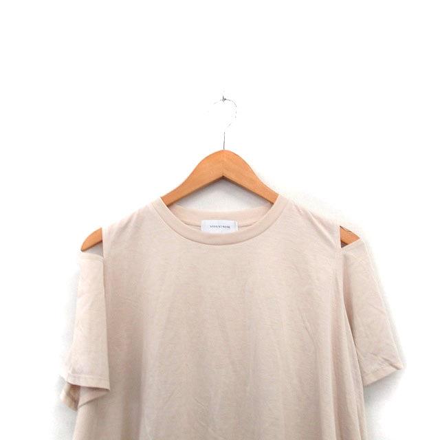 新品✨アダムエロペ♡カットソー♡Tシャツ♡ベージュ ADAM ET ROPE'（アダムエロペ） カットソー Tシャツ 半袖 ショルダー