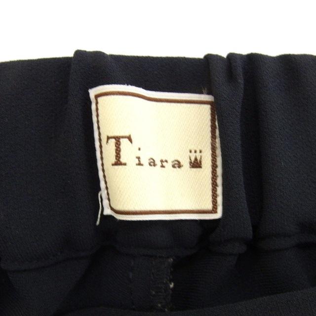 Tiara様確認用 ティアラ Tiara テーパード イージーパンツ タック ゆったり 無地 2 紺