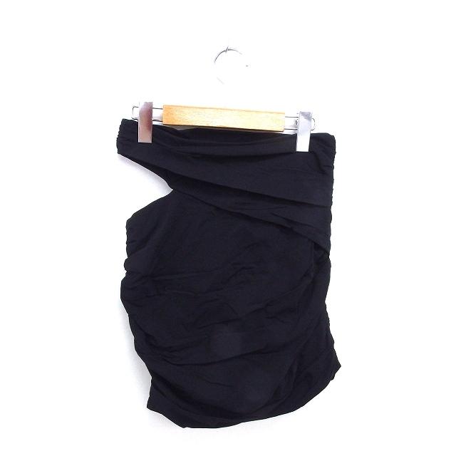 ZARA 新品　未使用　美品　15号〜17号　ベアトップ　ストレッチトップス ZARA（ザラ） チューブトップ ベアトップ タイト サイドジップ XS 黒