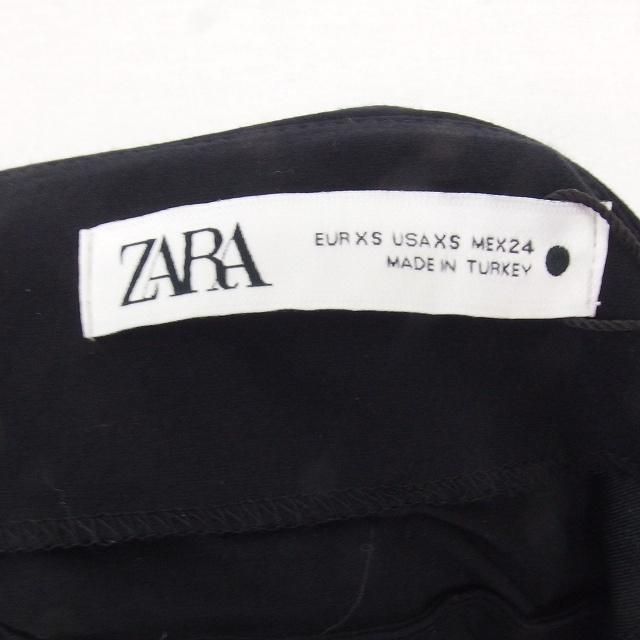 ZARA（ザラ） チューブトップ ベアトップ タイト サイドジップ XS 黒