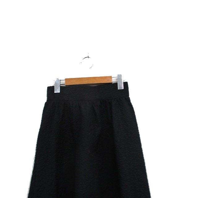 ナイスクラップ NICE CLAUP ジャガード フレア スカート ロング F