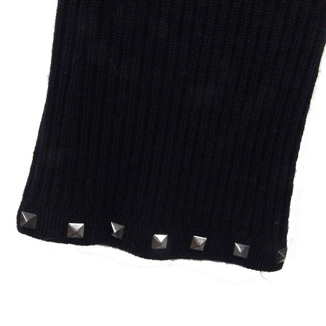 エポカ EPOCA ウール カーディガン ニット リブ Vネック スタッズ