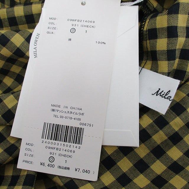 未使用品 ミラオーウェン Mila Owen タグ付き シャツ ブラウス