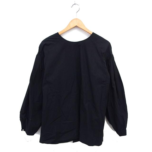 カデュネ CADUNE 黒 ブラウス 36 未使用品】CADUNE カデュネ ビッグぺ