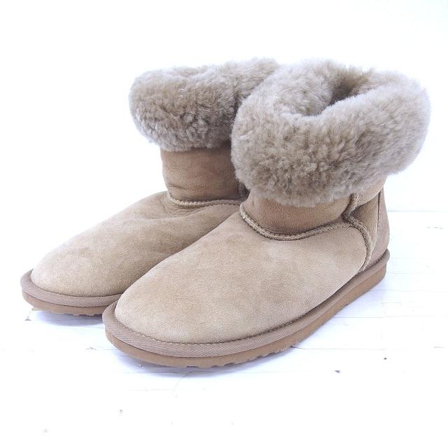 KOOLABURRA 【新品】（クーラブラ）ブーツ クーラブラ KOOLABURRA ムートンブーツ ショート L ベージュ 薄茶