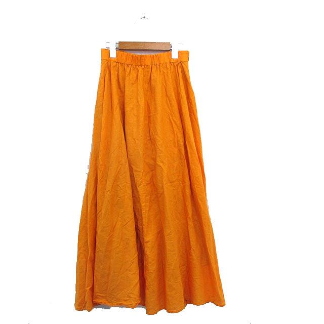 Spick &Span マキシだけスカート ジョーゼットサテンスカート（ロング・マキシ丈スカート