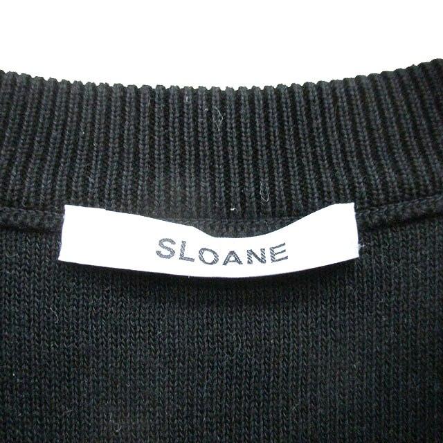 スローン SLOANE ニット ベスト コットン シンプル 1 ブラック 黒
