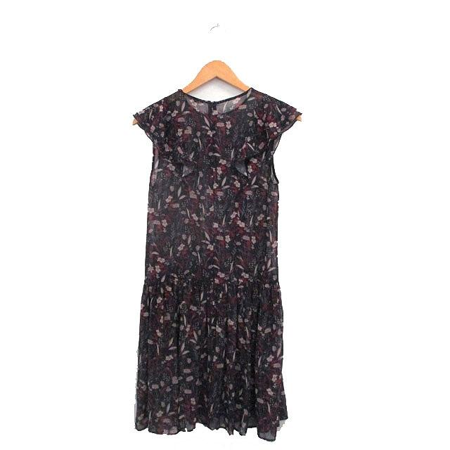 タラジャーモン TARA JARMON ワンピース 半袖 ロング フリル シルク 花