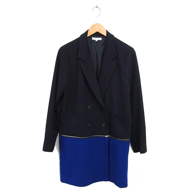 美品 ボンディング ハイドロゲン チェスターコート ブラック italy