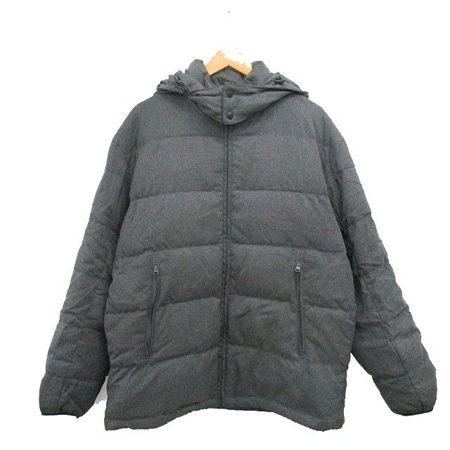 EDWIN（エドウィン） ダウン ジャケット フード シンプル XL グレー 灰 