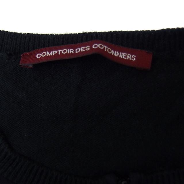 COMPTOIR DES COTONNIERS 黒　カシミヤカーディガン Comptoir des cotonniers - COMPTOIR DES COTONNIERS コントワーデ