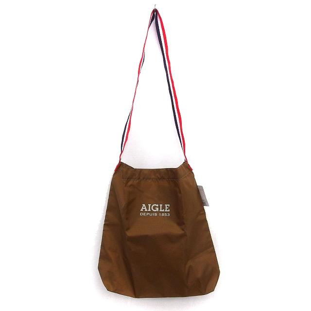 未使用品 エーグル AIGLE タグ付き ショルダーバッグ エコバッグ ロゴ 