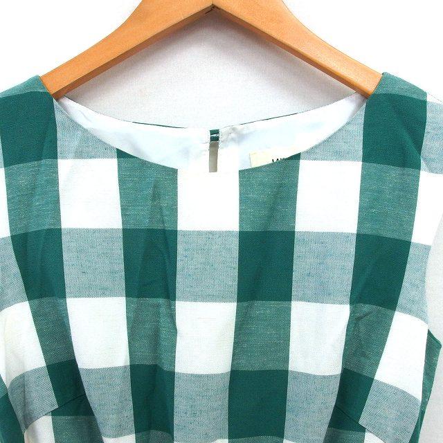 新品✨LAISSE PASSÉ チェックフレアーワンピース 36 レッセパッセ 新品