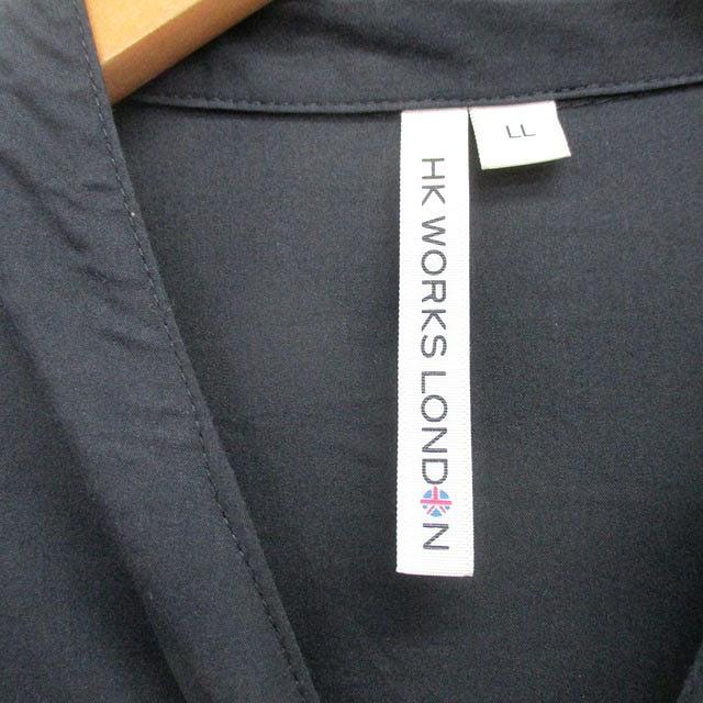 Aren様　B.M.F アンサンブル HK WORKS  LONDONブラウス しまむら HK WORKS LONDON シャツ ブラウス 長袖 コットン シンプル LL