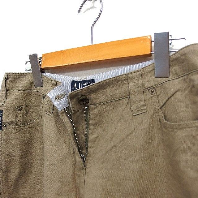 アルマーニ ジーンズ ARMANI JEANS 国内正規品 リネン ストレート 
