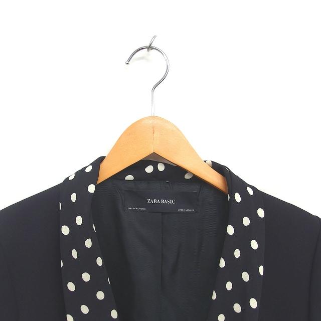 ザラ ベーシック ZARA BASIC ジャケット ボウタイ アウター 肩パッド