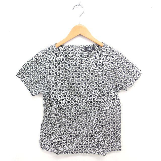 A.P.C.（アーペーセー） カットソー ブラウス 花柄 ボートネック プル 