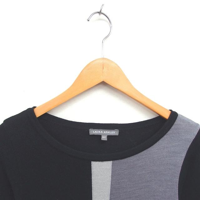 ローラアシュレイ LAURA ASHLEY ワンピース ニット ボートネック プル