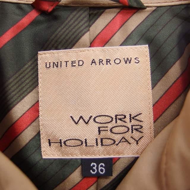 ワークフォーホリデイユナイテッドアローズ WORK FOR HOLIDAY トレンチ