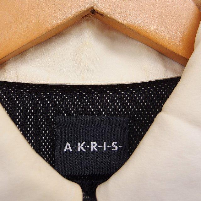 アクリス AKRIS ロングカラー ワンピース 長袖 ロング丈 ストレート