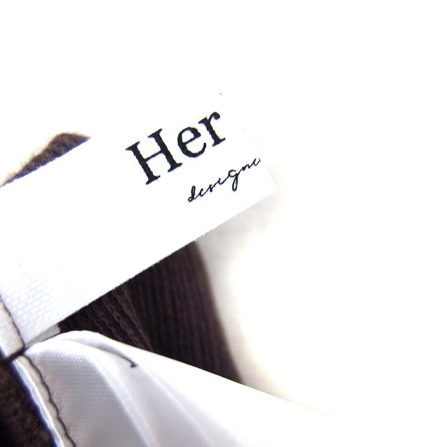 Her lip to ハーリップトゥ セパレート風 ワンピース ニット リブ