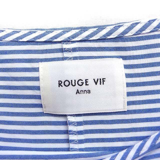 ルージュヴィフ Rouge vif ボーダー ブラウス 長袖 ドローストリング 