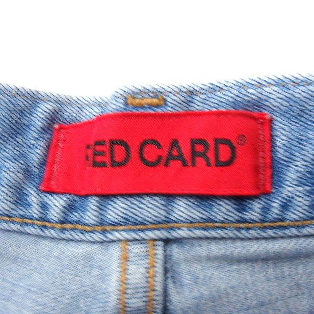 レッドカード RED CARD デニム ジーンズ ワイド ダメージ加工 22