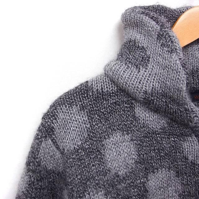 アンダーカバー UNDERCOVER ドット柄 ジップアップ ニット ジャケット
