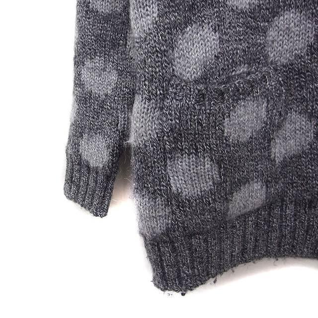 アンダーカバー UNDERCOVER ドット柄 ジップアップ ニット ジャケット