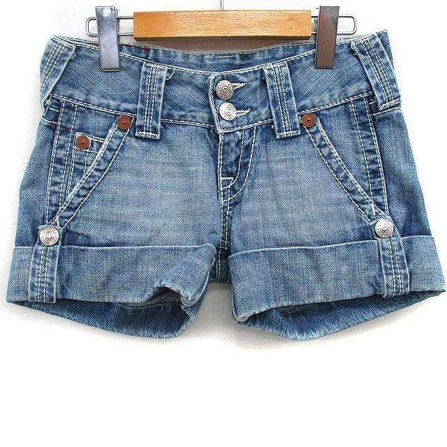 トゥルーレリジョン TRUE RELIGION デニム ショート パンツ ロール