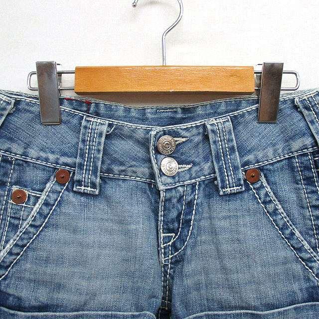 トゥルーレリジョン TRUE RELIGION デニム ショート パンツ ロール