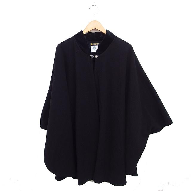 ヴィンテージ オーストリア製 ウール ポンチョ コート レディース 古着 スミソニアン SMITHSONIAN ウール ポンチョ ジャケット コート