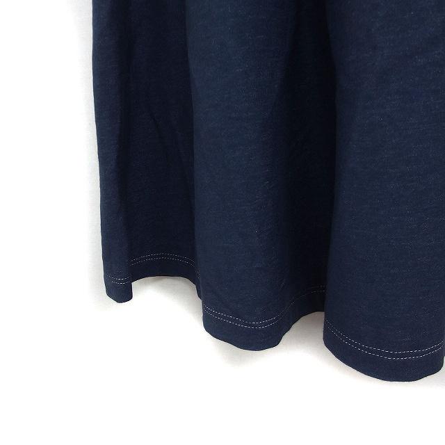 エムズグレイシー M'S GRACY タック フレアスカート ひざ丈 無地