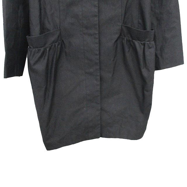 サカヨリ sakayori ノーカラー コート ロング コットン シンプル 