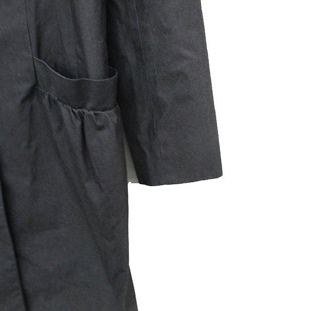 サカヨリ sakayori ノーカラー コート ロング コットン シンプル 