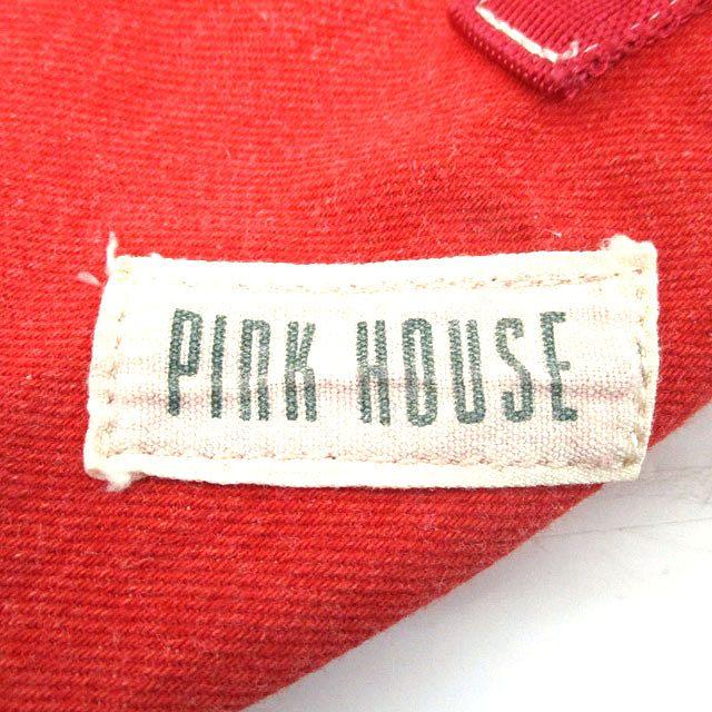 PINK HOUSE（ピンクハウス） トートバッグ 鞄 キャンバス ロゴ レッド