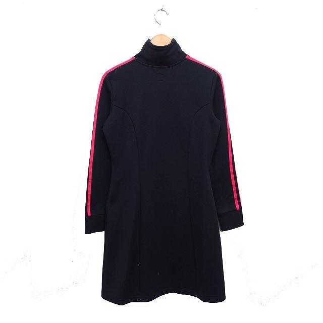 adidas（アディダス） ジャージ ワンピース フレア 長袖 ひざ丈 M