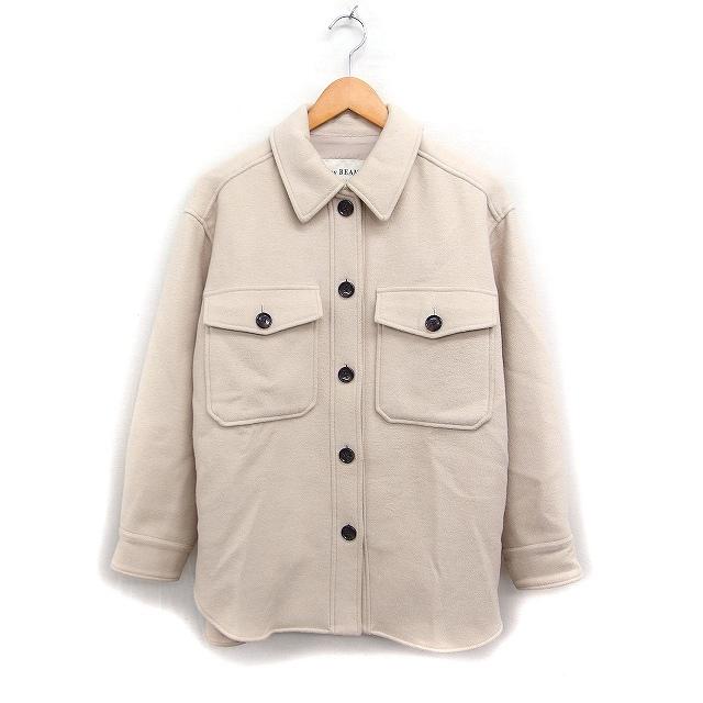 レイビームス Ray Beams CPO シャツ ブルゾン アウター 無地 ウール混 
