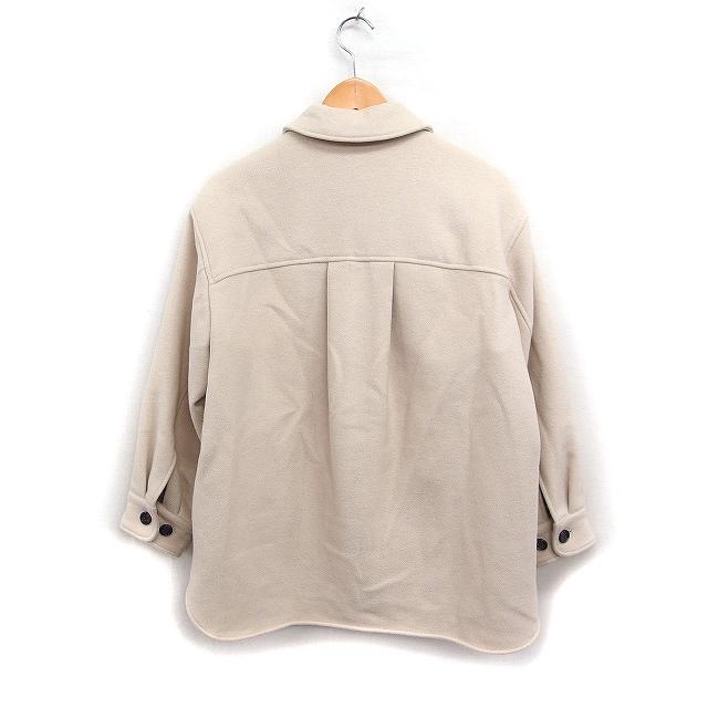 レイビームス Ray Beams CPO シャツ ブルゾン アウター 無地 ウール混 