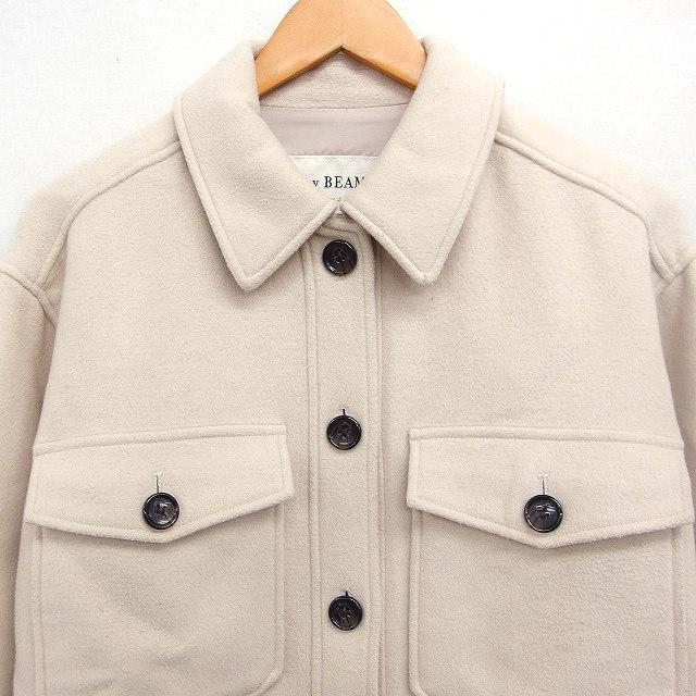 レイビームス Ray Beams CPO シャツ ブルゾン アウター 無地 ウール混 