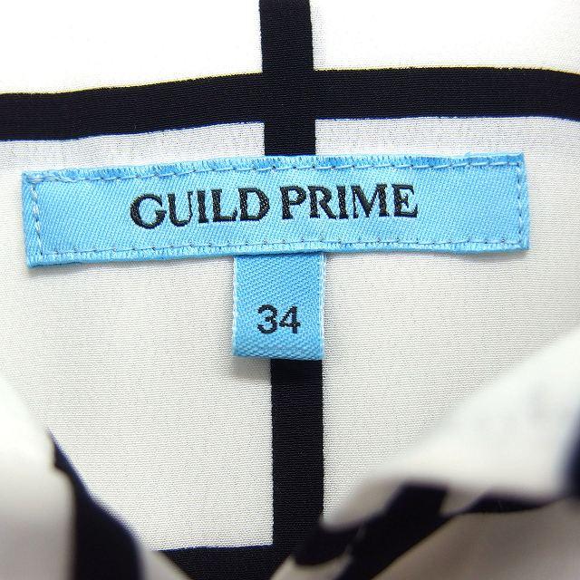 ギルドプライム GUILD PRIME チェック シアー ステンカラー シャツ