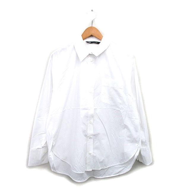 新品☆ZARA ザラ トップス付きオーバーサイズシャツ ZARA - ZARA 新品タグ付けオープンバック オーバーサイズシャツS M 9号