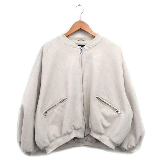 ZARA（ザラ） フルジップ ジャンパー ブルゾン スエード調 M 