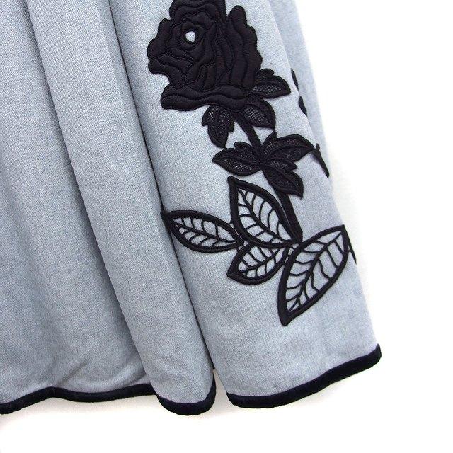 マーリエパーエフデ Maglie par ef-de タック フレア スカート ミディ