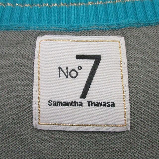 Samantha Thavasa ネイビー Vネックセーター サイズ38 Samantha