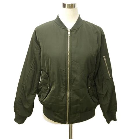 中古 フラッパーズクラブ Flapper S Club ジャケット ブルゾン Ma 1 ジップアップ ワッペン 長袖 F 緑 白 グリーン ホワイト レディース ベクトル 古着 173 ブランド古着販売のベクトル 通販 Yahoo ショッピング